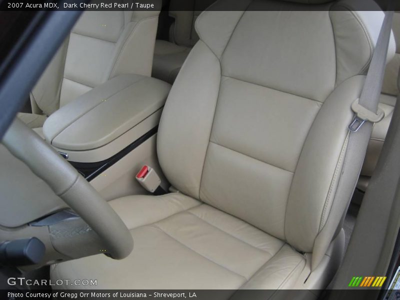 Dark Cherry Red Pearl / Taupe 2007 Acura MDX