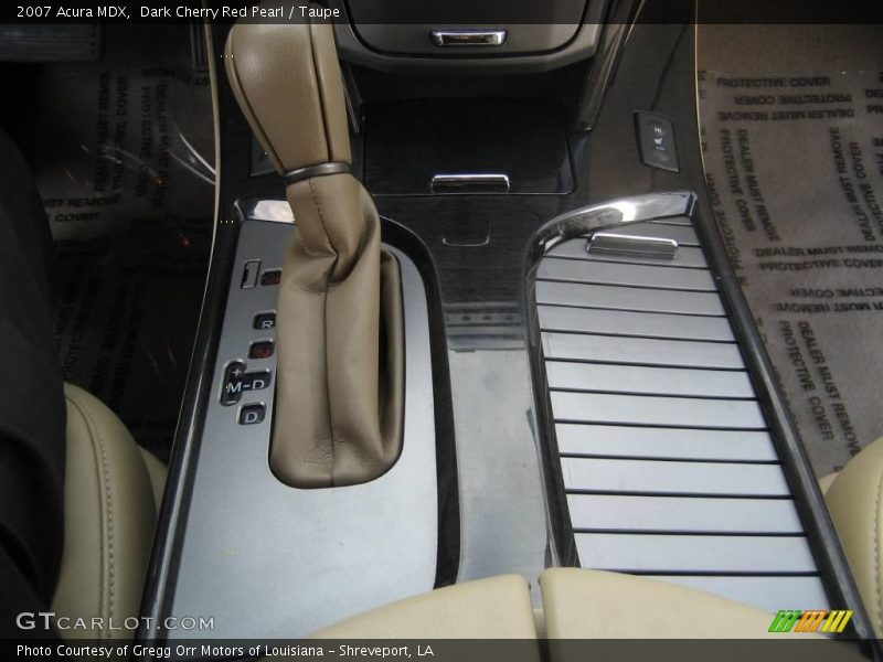 Dark Cherry Red Pearl / Taupe 2007 Acura MDX