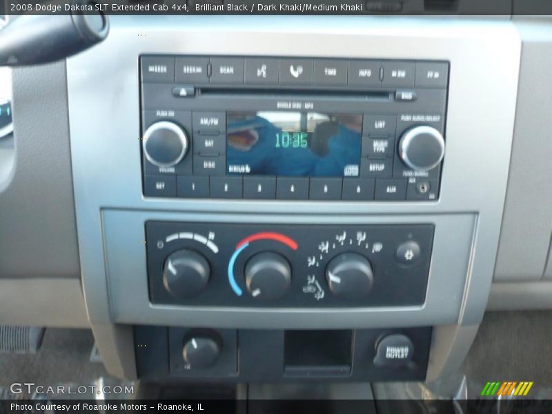 Brilliant Black / Dark Khaki/Medium Khaki 2008 Dodge Dakota SLT Extended Cab 4x4