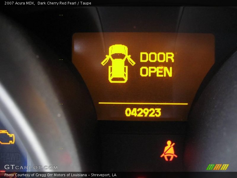 Dark Cherry Red Pearl / Taupe 2007 Acura MDX