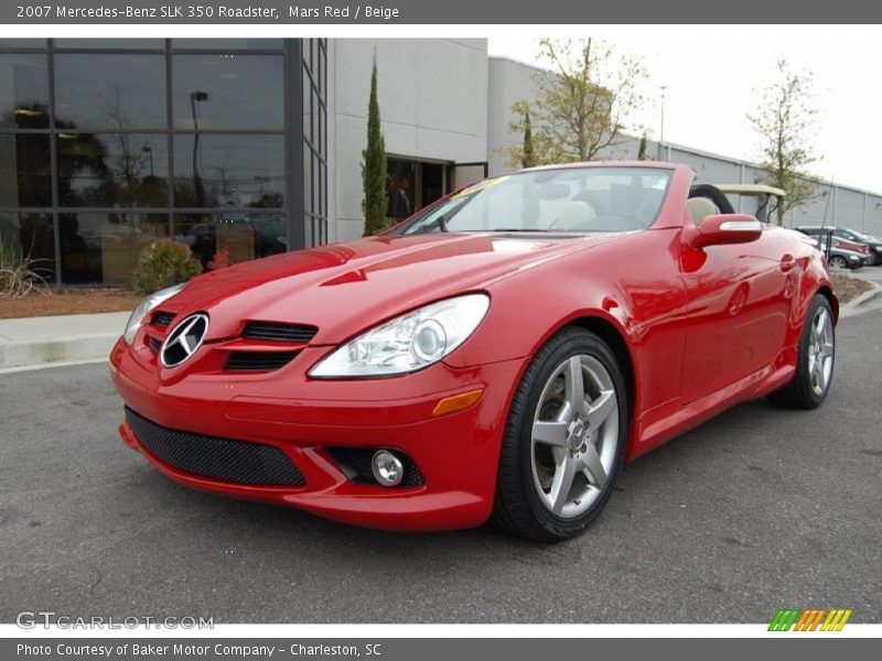 Mars Red / Beige 2007 Mercedes-Benz SLK 350 Roadster