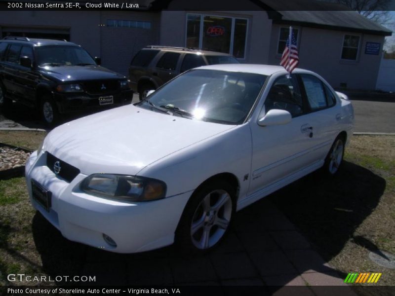 Cloud White / Lava 2002 Nissan Sentra SE-R