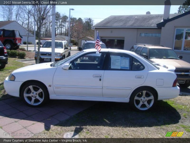 Cloud White / Lava 2002 Nissan Sentra SE-R
