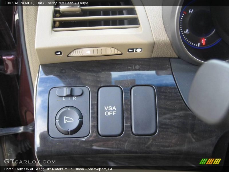 Dark Cherry Red Pearl / Taupe 2007 Acura MDX