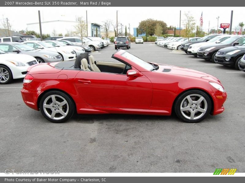 Mars Red / Beige 2007 Mercedes-Benz SLK 350 Roadster