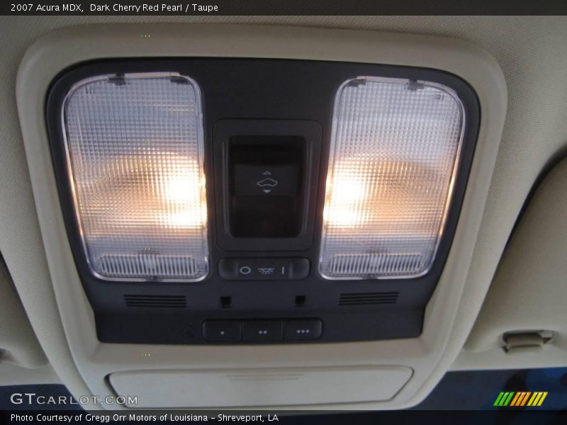 Dark Cherry Red Pearl / Taupe 2007 Acura MDX