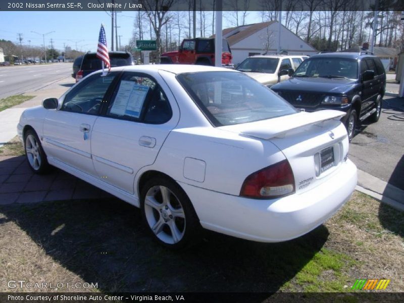 Cloud White / Lava 2002 Nissan Sentra SE-R