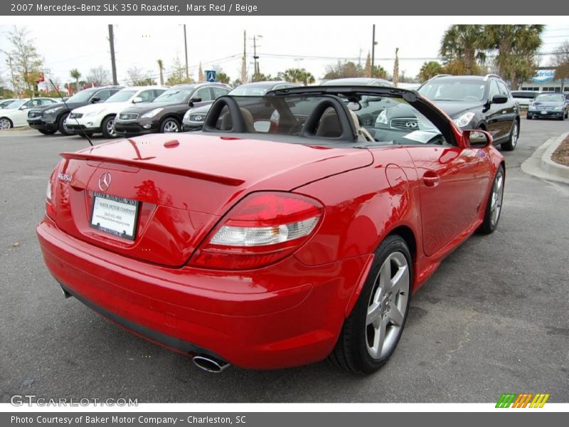 Mars Red / Beige 2007 Mercedes-Benz SLK 350 Roadster