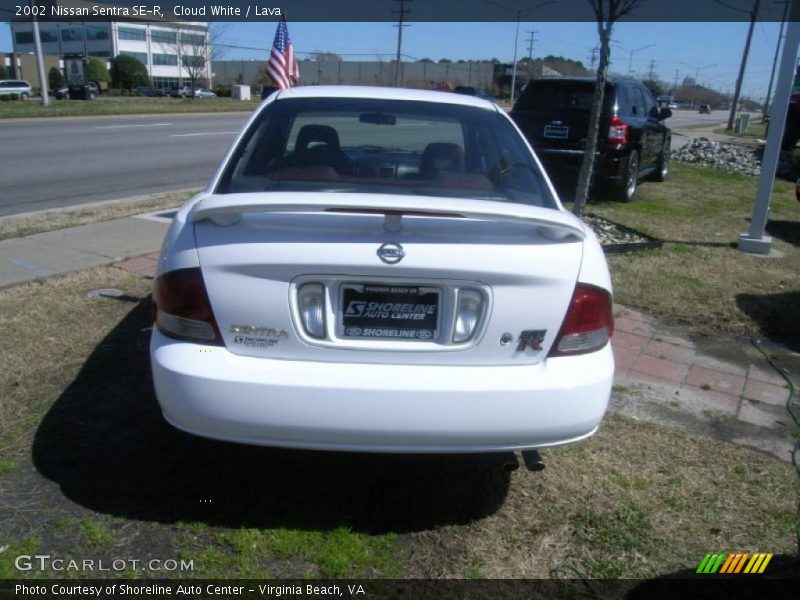 Cloud White / Lava 2002 Nissan Sentra SE-R