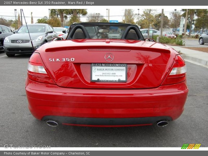 Mars Red / Beige 2007 Mercedes-Benz SLK 350 Roadster