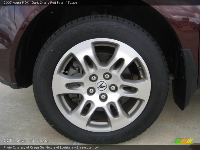 Dark Cherry Red Pearl / Taupe 2007 Acura MDX