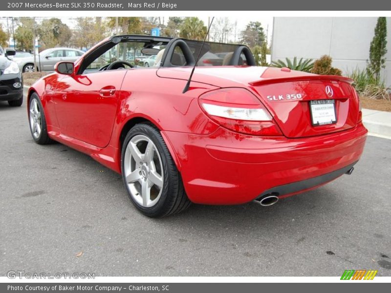 Mars Red / Beige 2007 Mercedes-Benz SLK 350 Roadster