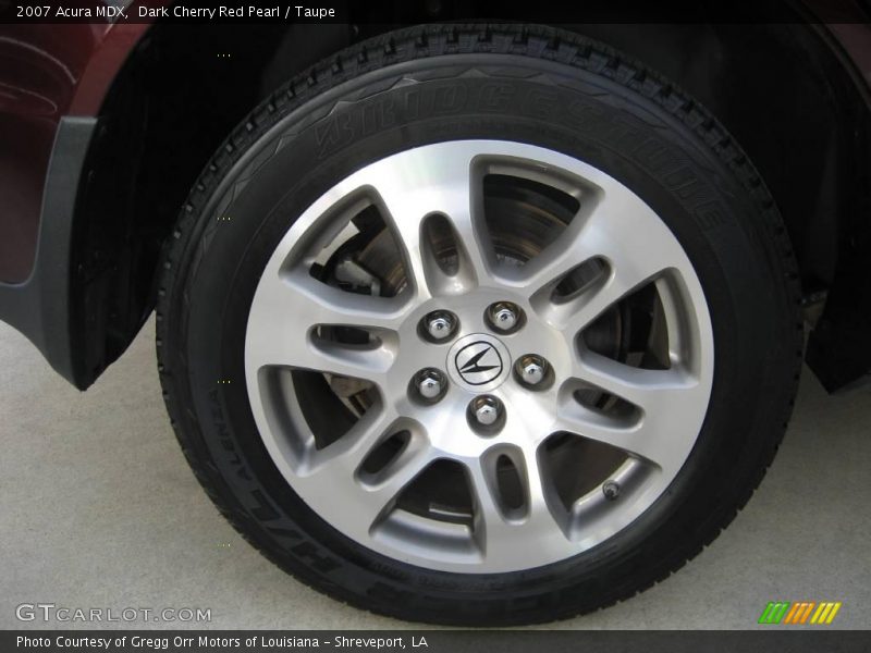 Dark Cherry Red Pearl / Taupe 2007 Acura MDX