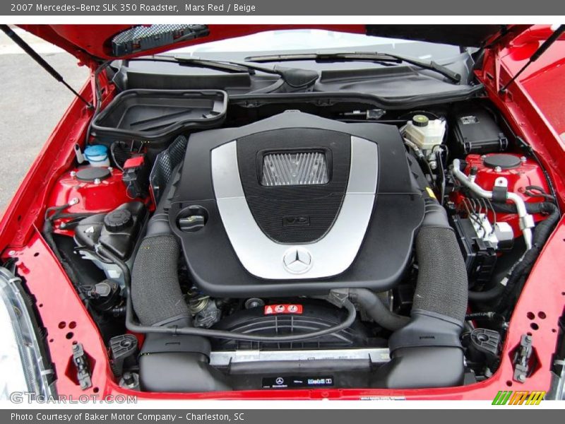 Mars Red / Beige 2007 Mercedes-Benz SLK 350 Roadster