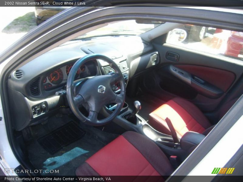 Cloud White / Lava 2002 Nissan Sentra SE-R