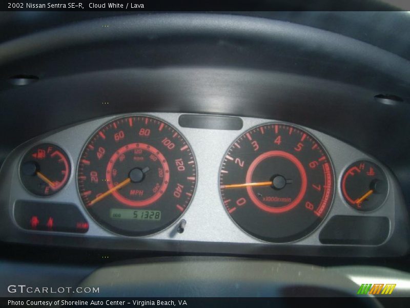 Cloud White / Lava 2002 Nissan Sentra SE-R