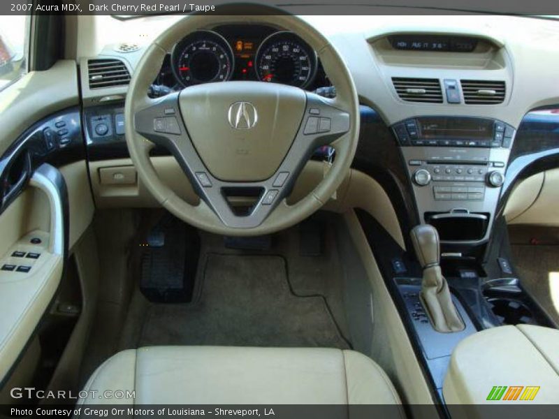 Dark Cherry Red Pearl / Taupe 2007 Acura MDX