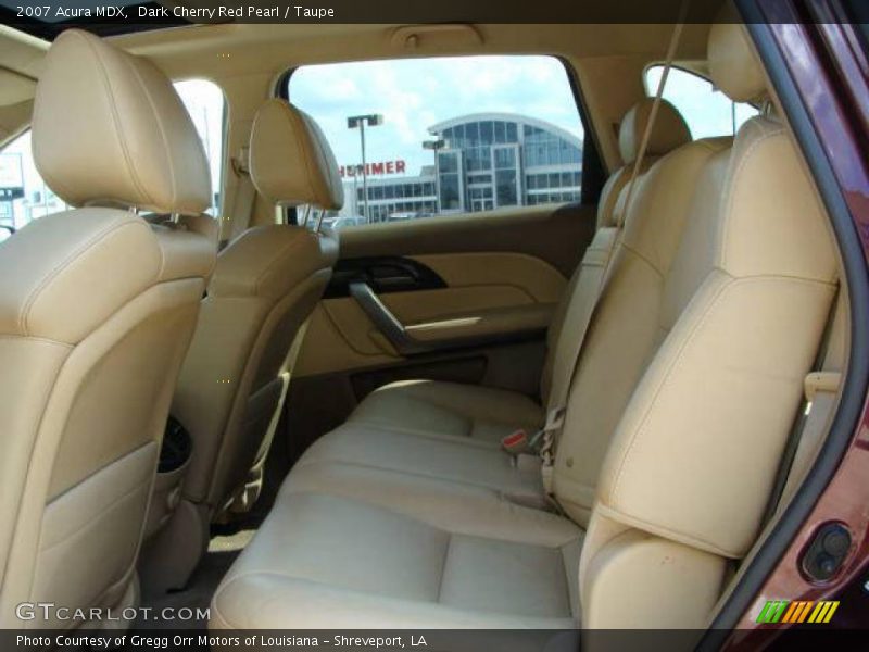 Dark Cherry Red Pearl / Taupe 2007 Acura MDX