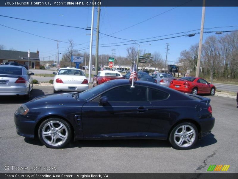 Moonlit Blue Metallic / Beige 2006 Hyundai Tiburon GT