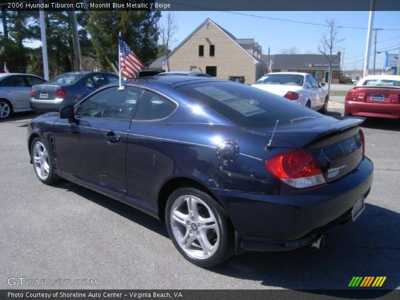 Moonlit Blue Metallic / Beige 2006 Hyundai Tiburon GT