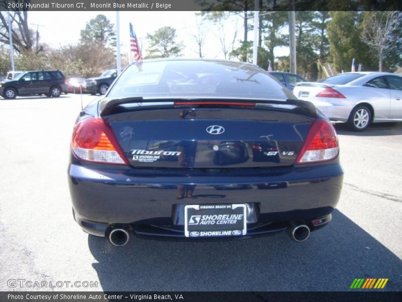 Moonlit Blue Metallic / Beige 2006 Hyundai Tiburon GT