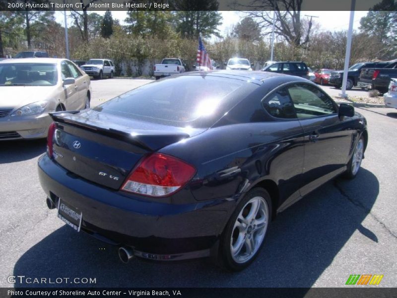 Moonlit Blue Metallic / Beige 2006 Hyundai Tiburon GT