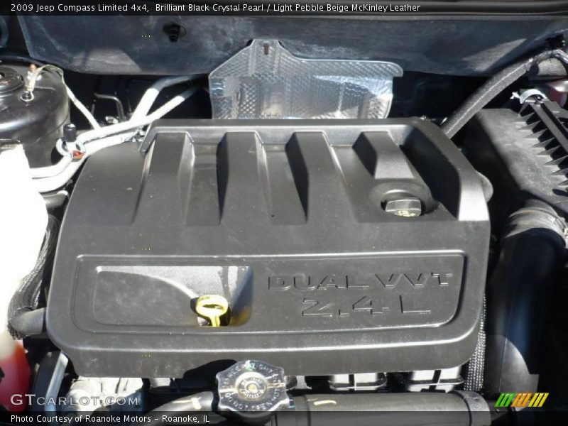 Brilliant Black Crystal Pearl / Light Pebble Beige McKinley Leather 2009 Jeep Compass Limited 4x4