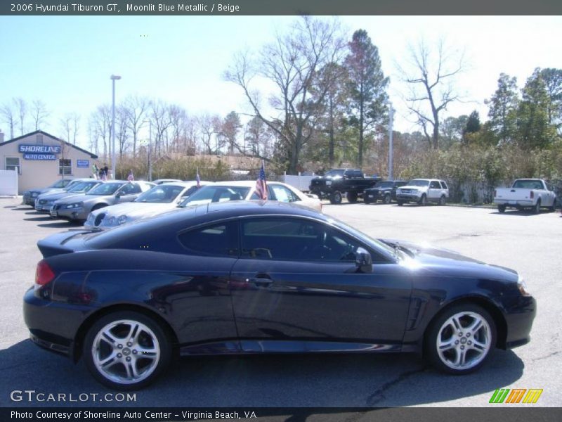 Moonlit Blue Metallic / Beige 2006 Hyundai Tiburon GT