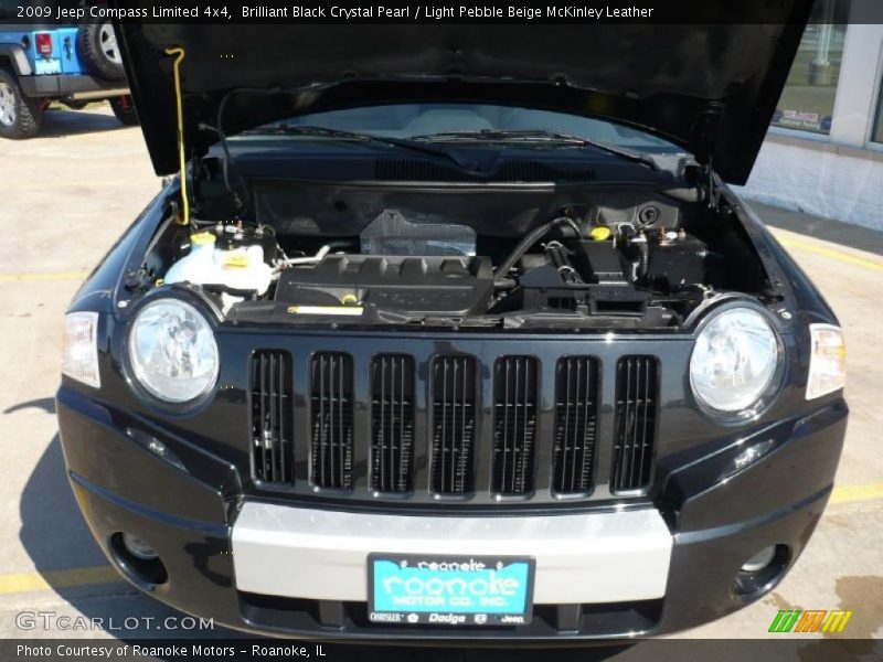 Brilliant Black Crystal Pearl / Light Pebble Beige McKinley Leather 2009 Jeep Compass Limited 4x4