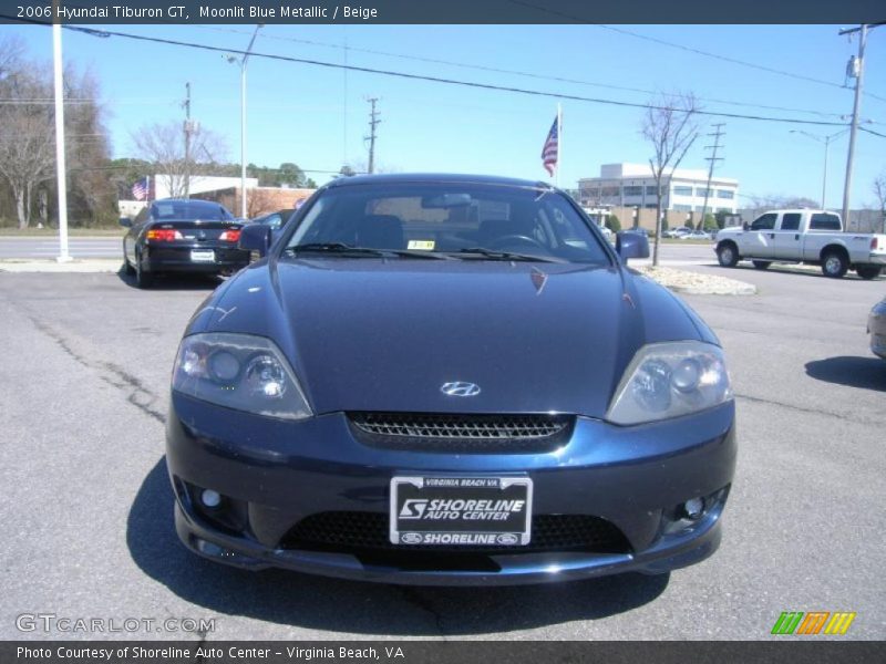 Moonlit Blue Metallic / Beige 2006 Hyundai Tiburon GT