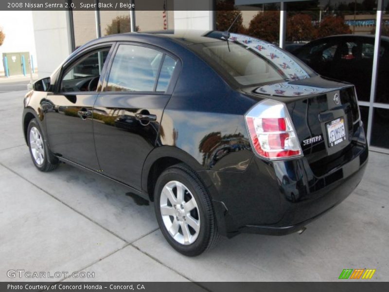 Super Black / Beige 2008 Nissan Sentra 2.0
