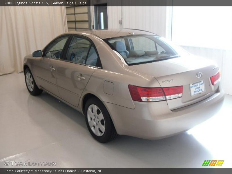 Golden Beige / Beige 2008 Hyundai Sonata GLS