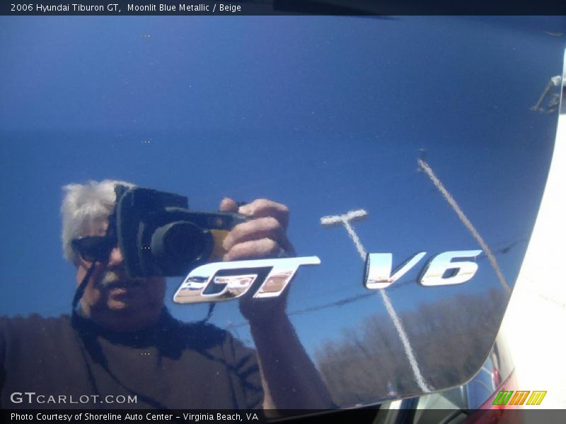 Moonlit Blue Metallic / Beige 2006 Hyundai Tiburon GT