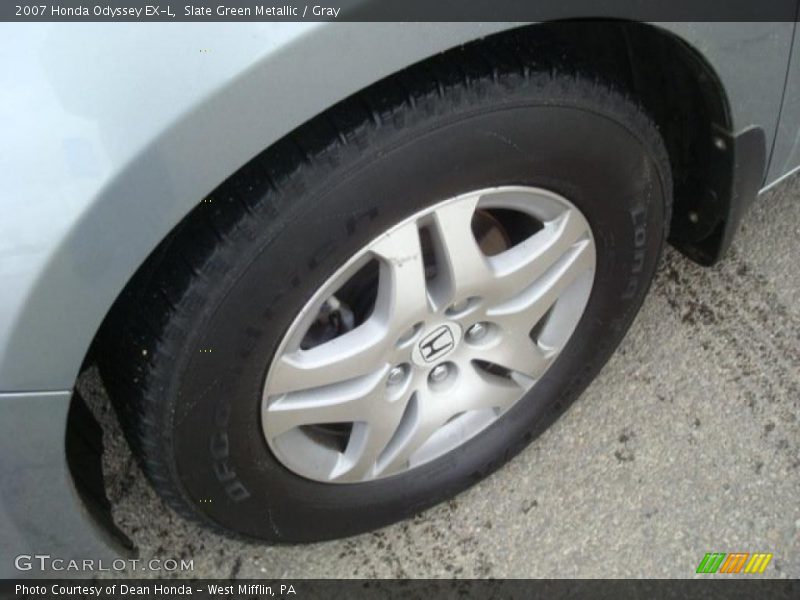 Slate Green Metallic / Gray 2007 Honda Odyssey EX-L