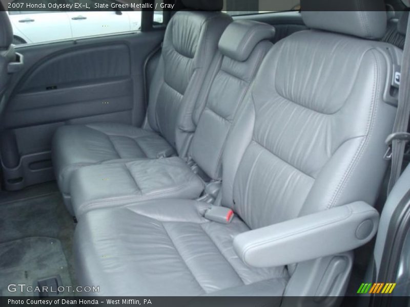 Slate Green Metallic / Gray 2007 Honda Odyssey EX-L