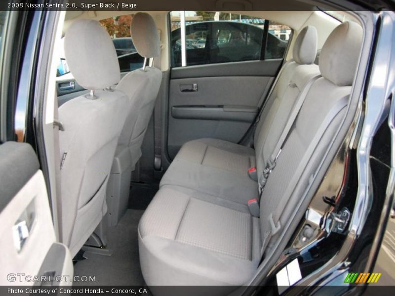 Super Black / Beige 2008 Nissan Sentra 2.0