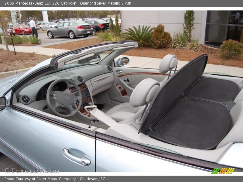 Diamond Silver Metallic / Ash 2005 Mercedes-Benz CLK 320 Cabriolet