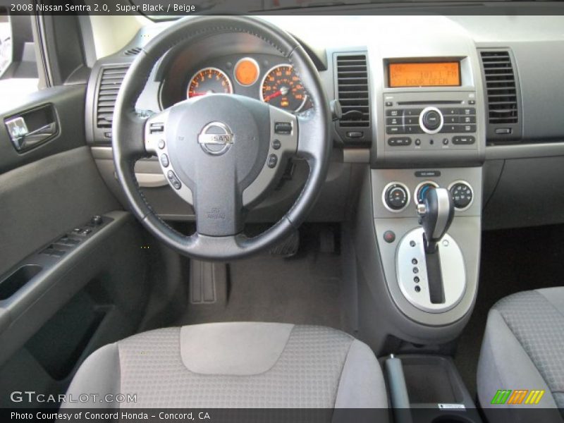 Super Black / Beige 2008 Nissan Sentra 2.0