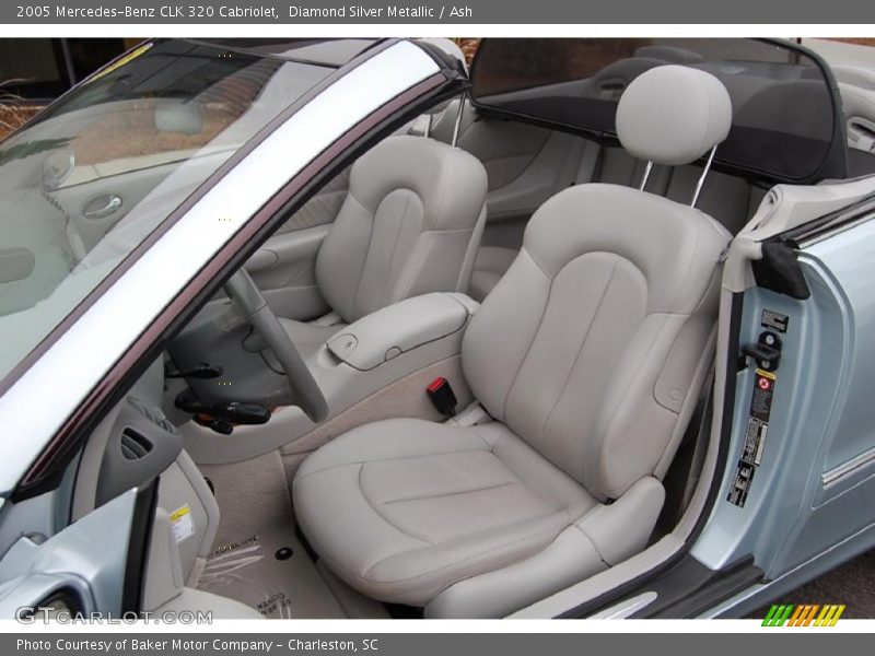 Diamond Silver Metallic / Ash 2005 Mercedes-Benz CLK 320 Cabriolet