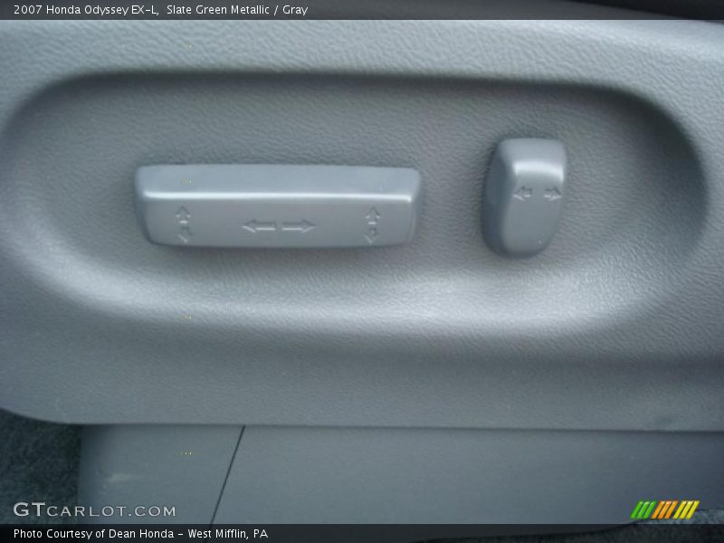 Slate Green Metallic / Gray 2007 Honda Odyssey EX-L