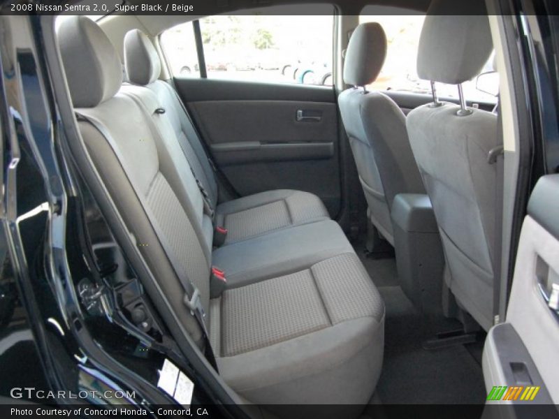 Super Black / Beige 2008 Nissan Sentra 2.0