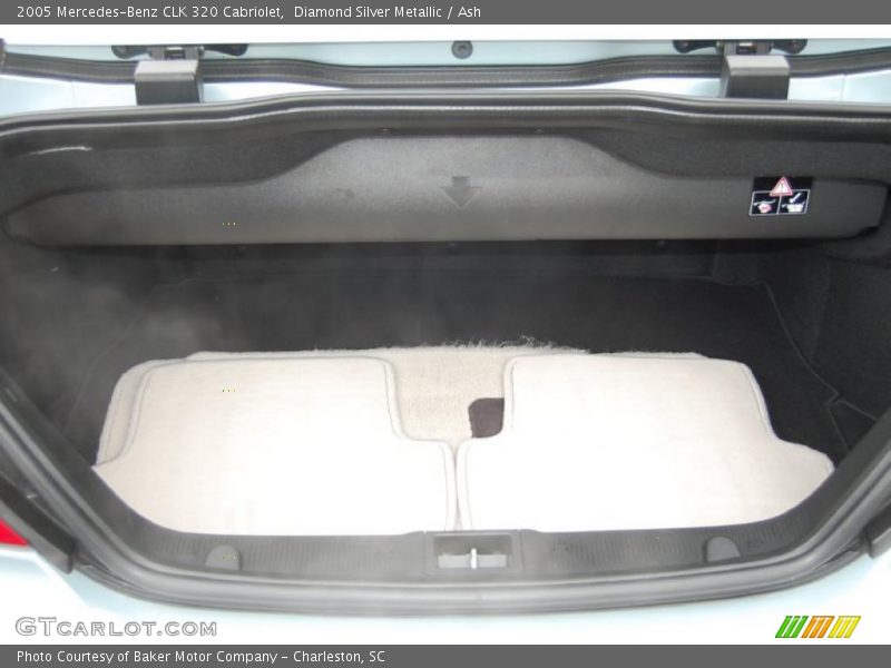Diamond Silver Metallic / Ash 2005 Mercedes-Benz CLK 320 Cabriolet