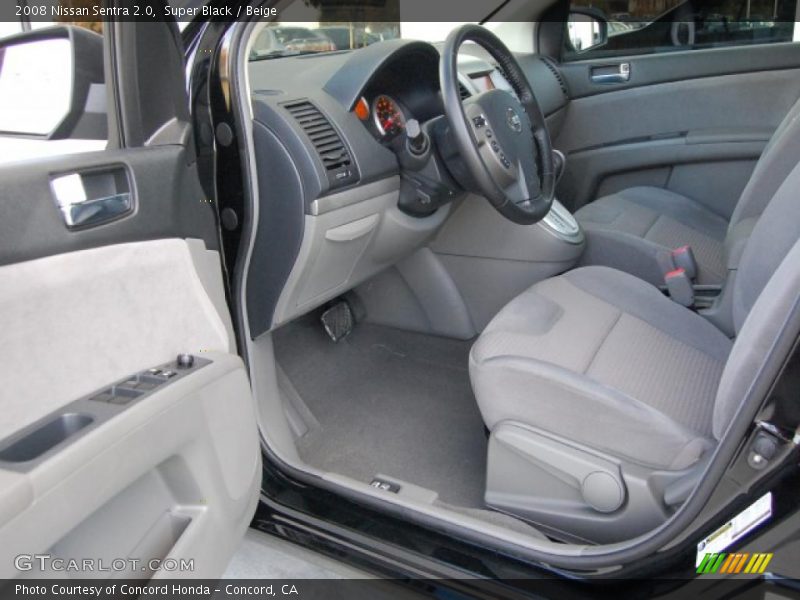 Super Black / Beige 2008 Nissan Sentra 2.0