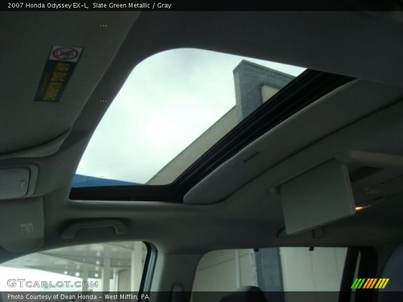 Slate Green Metallic / Gray 2007 Honda Odyssey EX-L