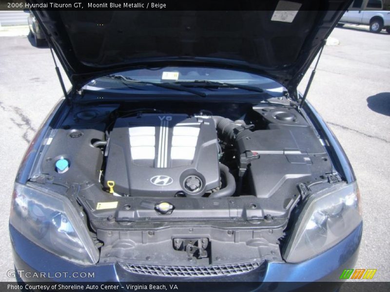 Moonlit Blue Metallic / Beige 2006 Hyundai Tiburon GT