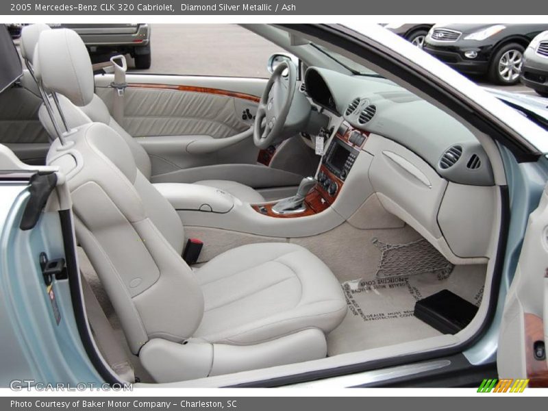 Diamond Silver Metallic / Ash 2005 Mercedes-Benz CLK 320 Cabriolet