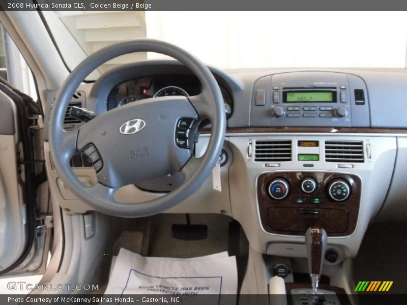 Golden Beige / Beige 2008 Hyundai Sonata GLS
