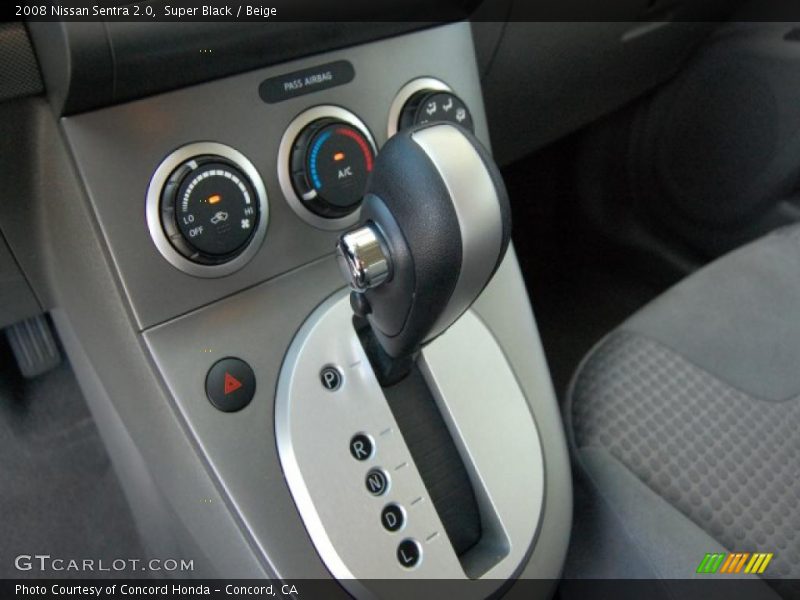 Super Black / Beige 2008 Nissan Sentra 2.0