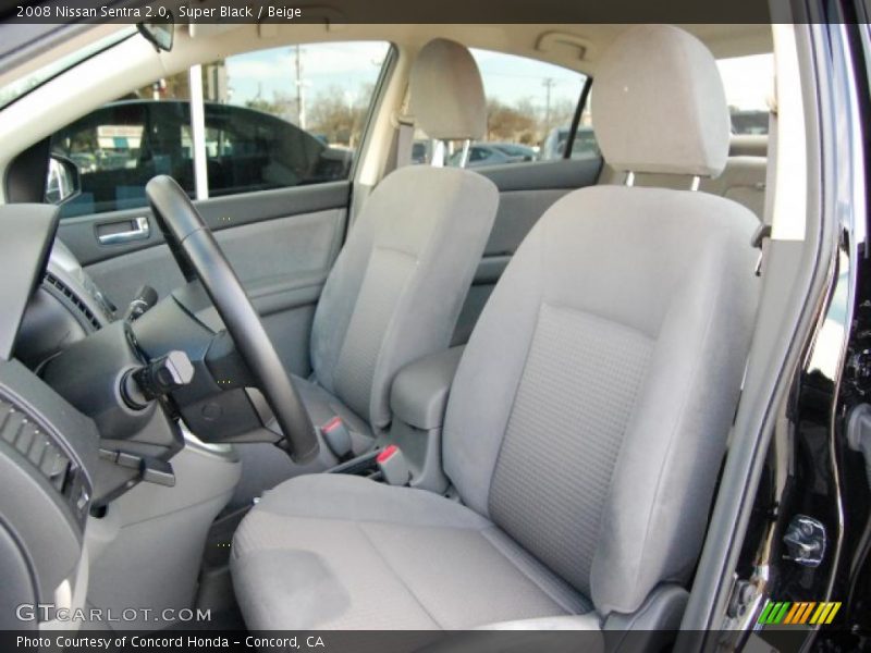 Super Black / Beige 2008 Nissan Sentra 2.0