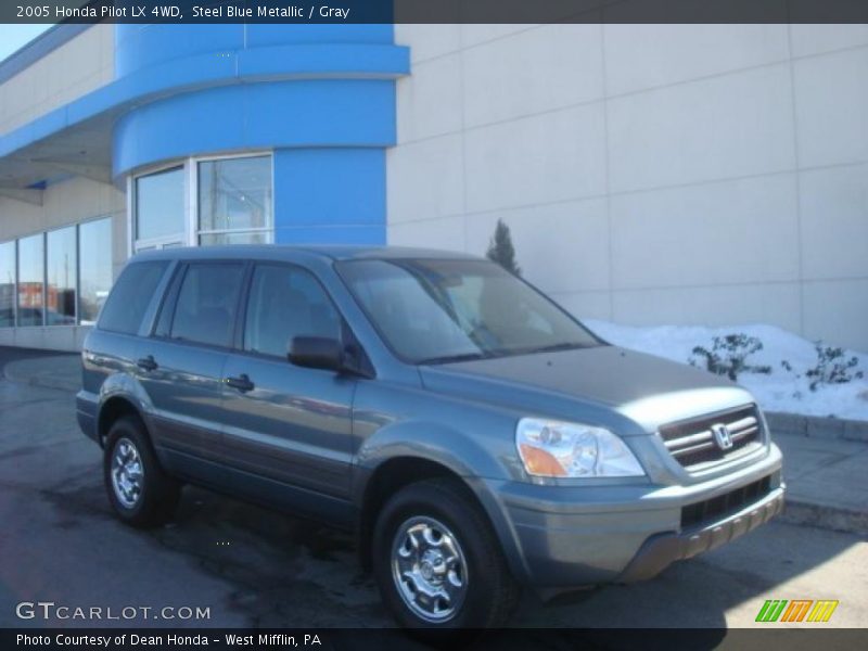 Steel Blue Metallic / Gray 2005 Honda Pilot LX 4WD